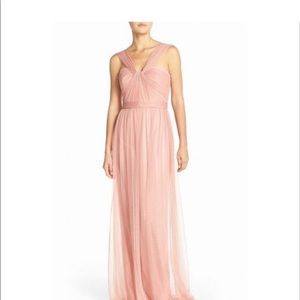 Amsale Aisha Tulle Dress - Rose